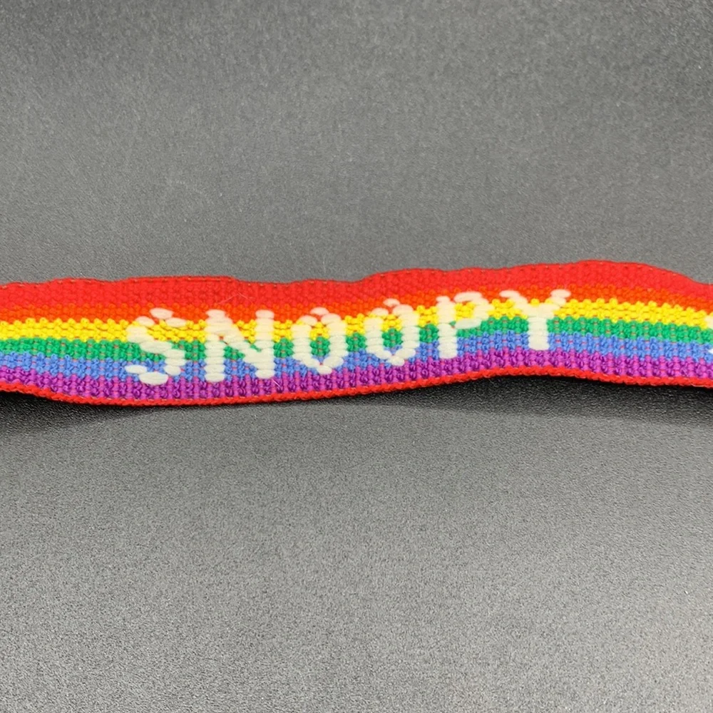 Vintage Snoopy Tennis Ping Pong Adjustable Elastic Stretch Belt Magnetic Closure